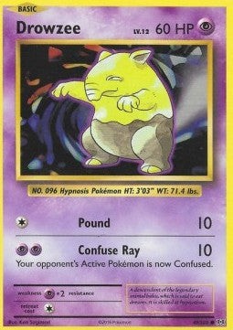 Pokémon Drowzee EVO-49 Common Englisch Excellent