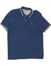 CHAMPION Mens Polo Shirt XL Blue Cotton CQ59