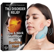 TMJ Relief Products Jaw Massager w/ Soothing Heat, Patented TMJ Massage Tool ...