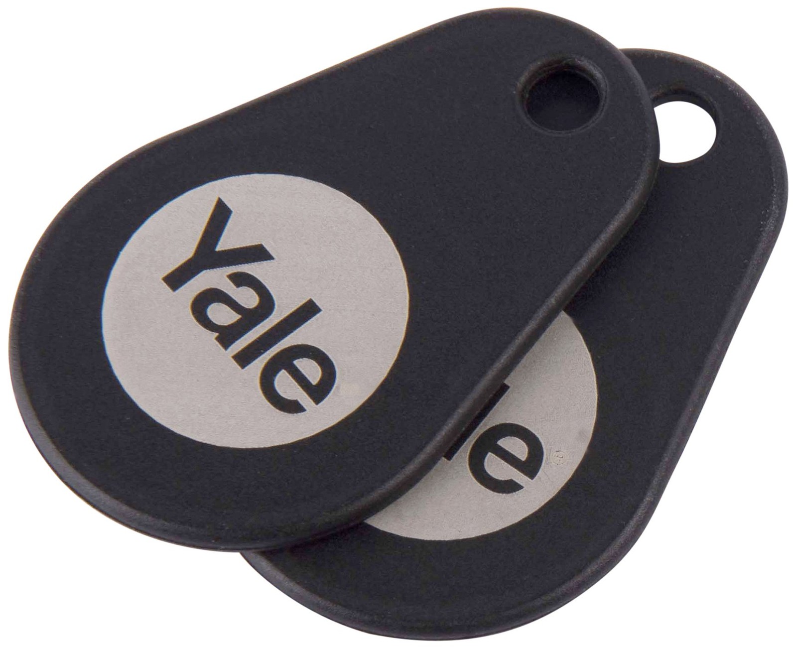 Yale P-YD-01-CON-RFIDT-BL Smart Door Lock Key Tags, Black, 2 One Size, Black