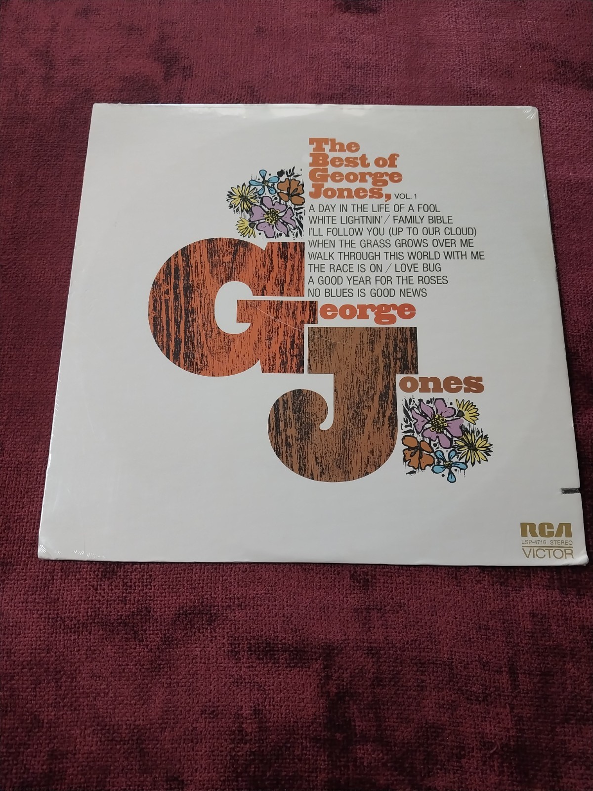 The Best Of George Jones, Volume 1. 1972. Vinyl LP.  Factory Sealed!