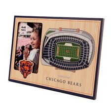 YouTheFan NFL Chicago Bears 3D StadiumViews Picture Frame - Officially Licensed