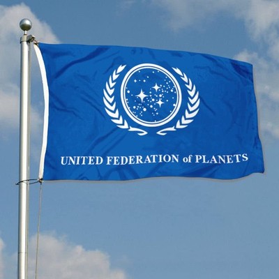 UNITED FEDERATION of PLANETS Flag Banner 3x5Feet Home Garden Party Wall Decor
