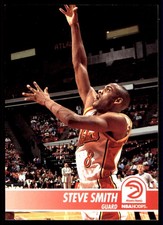 Steve Smith 1995 Hoops  Hawks NBA READ FREE SHIPPING AutographDen