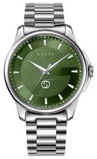Gucci G-Timeless YA126369 Stainless Steel Green Dial Quartz Watch