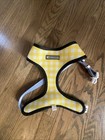 EUC Frenchie Blue Daisy Flower Reversible Yellow Check Harness Dog Vest Large — photo 4