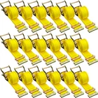 Uimoso 18 Pack 2" x 15' E-Track Ratchet Tie Down Strap 4000lbs Breaking Strength