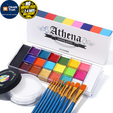 UCANBE Athena Face Body Paint Oil Palette + Translucent Setting Powder Set C