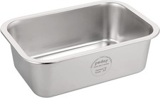 PEDAY Large Dog Water Bowl 304 Stainless Steel Extra Large Dog Bowl for Big  X