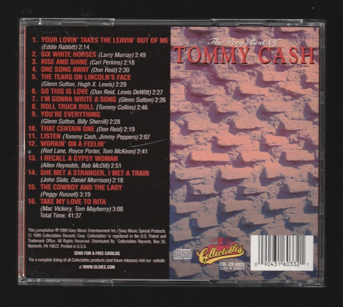 The Very Best of Tommy Cash by Tommy Cash (Country) (CD, Mar-2006) Like New - Picture 2 of 2