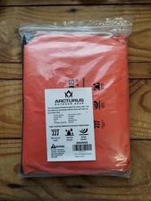 Arcturus Waterproof Outdoor Survival Blanket - 5’ X 7' Orange 