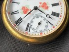 Arnex 17 Swiss Jewels Mechanical Gold Tone  Pocket Watch — photo 6