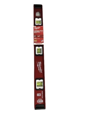 NEW! Milwaukee 24'' Magnetic I-Beam Level MLIBM24 40% Thicker Frame USA