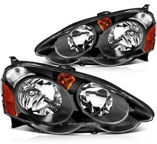 A Pair Of Headlights Assembly Fit For 2002-2004 Acura Rsx Left Right Side