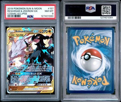 Reshiram & Zekrom GX 157/236 Sm-Cosmic Eclipse Holo for sale
