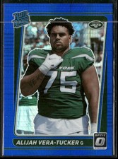 2021 Donruss Optic #264 Alijah Vera-Tucker Blue Hyper
