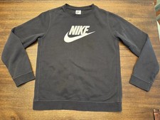 Nike Sweatshirt Boys XL Black Crewneck YOUTH Unisex Sweater