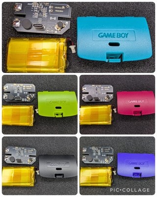 Game Boy Color Lipo Power USB-C Akku Pack Kit 1800mah