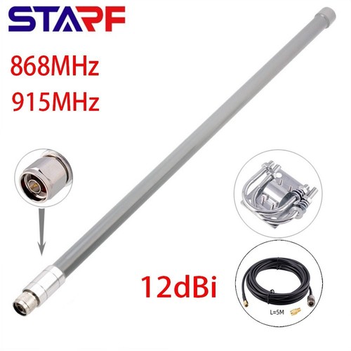 NEW 12dBi 868MHz 915MHz Optimised Tuned Helium Fiberglass Aerial Antenna UK - Photo 18/38