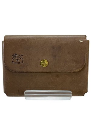 IL BISONTE Card Case Leather BRW Women's
