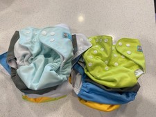 ALVABABY Baby Cloth Diaper 12 Pack with 24 inserts