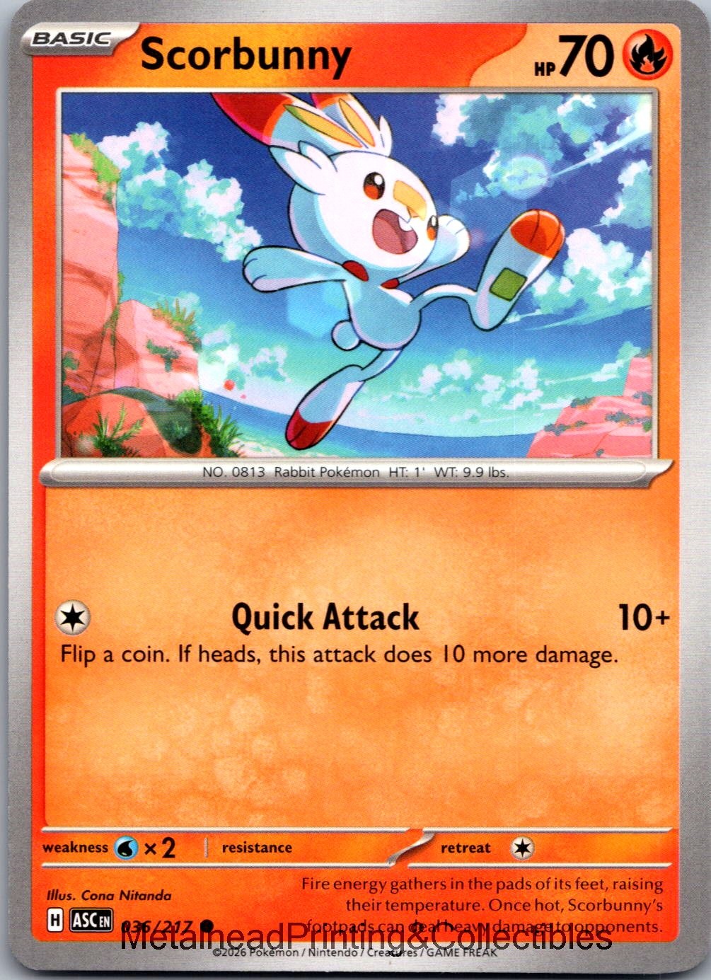 Scorbunny 26/142 Stellar Crown Common 2024