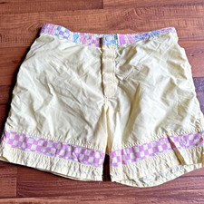 80's OP Ocean Pacific Swim Trunks Swim Shorts Short Men Pastel 6" inseam
