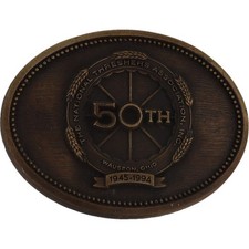 National Threshers Association 50Th Wauseon Ohio 1990s Nos Vintage Belt Buckle