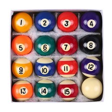 16Pcs Small Tabletop Pool Table Balls, Small Pool Cue Balls Full Set, Indoor ...