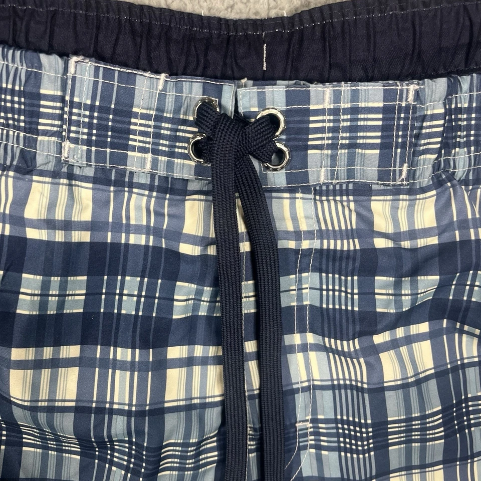 Nuevo Bañador IZOD Para Hombre Forrado Azul y Blanco A Cuadros Talla XXL NUEVO CON ETIQUETAS Foto 3 de 4