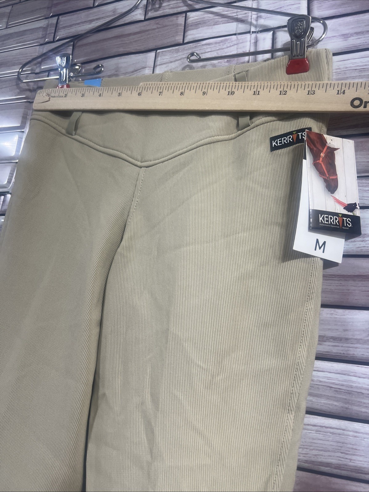 Kerrits Pants Women M beige Riding Jodhpurs Tights Stretch Equestrian NWT