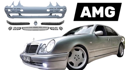 Front AMG Bumper Set with Fog Lights for Mercedes W210 E Class 95-2003 - Image 1 of 2