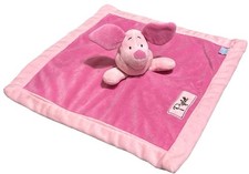 Disney Baby Piglet Security Blanket Lovey Pink Plush 2009 Winnie The Pooh 13"