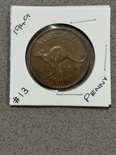 📕LOVELY 1949 AUSTRALIAN PENNY GREAT📕DETAILED COIN KING GEORGE VI COIN #I3📕