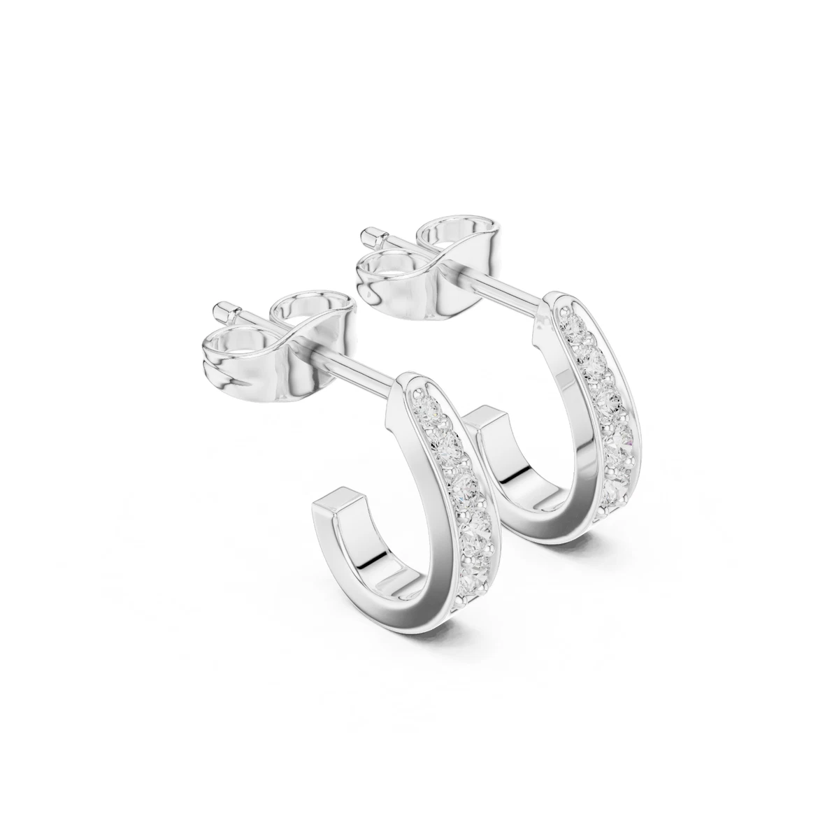 Orecchini Diamanti Naturali Pompeii3 Orecchini A Perla Con Diamanti 1/2 Ct Totali - Oro 14k Giallo O Bianco, Fondello A Vite, Pompeii3 Orecchini Oro 14k A Perno