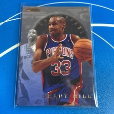 GRANT HILL 1995-96 E-XL Unstoppable Detroit Pistons Basketball Card #7 OF 20