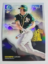 Sean Murphy 2018 Bowman Chrome #PP-SM Potential Refractor Rookie Card