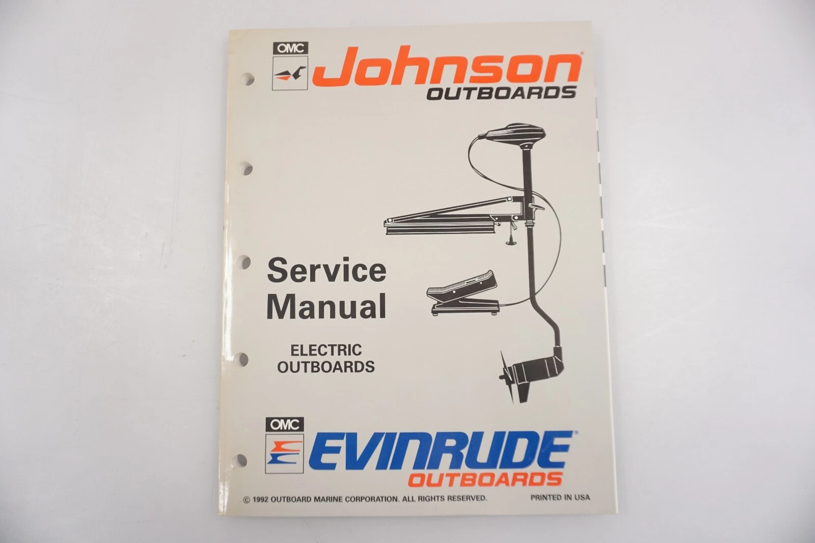 1993 Evinrude Johnson Electric Outboards Service Shop Manual 508280