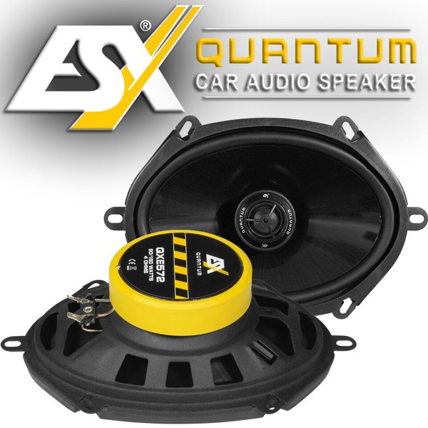 Esx QXE-572 13 X 18 Cm Koax Oval Lautsprecher Paar (5 X 7“) Coax Speaker QXE572-image