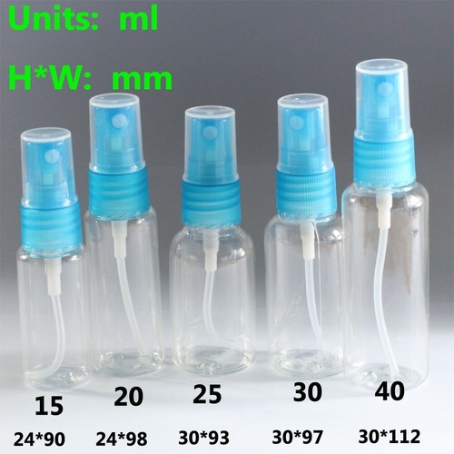 wholesale 5-50Pcs Plastic Travel Bottles Empty Atomiser Refillable Perfume Spray - Picture 2 of 10