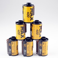Six 24-Exposure Rolls of EXPIRED Kodak MAX 400 35mm Color Print Film