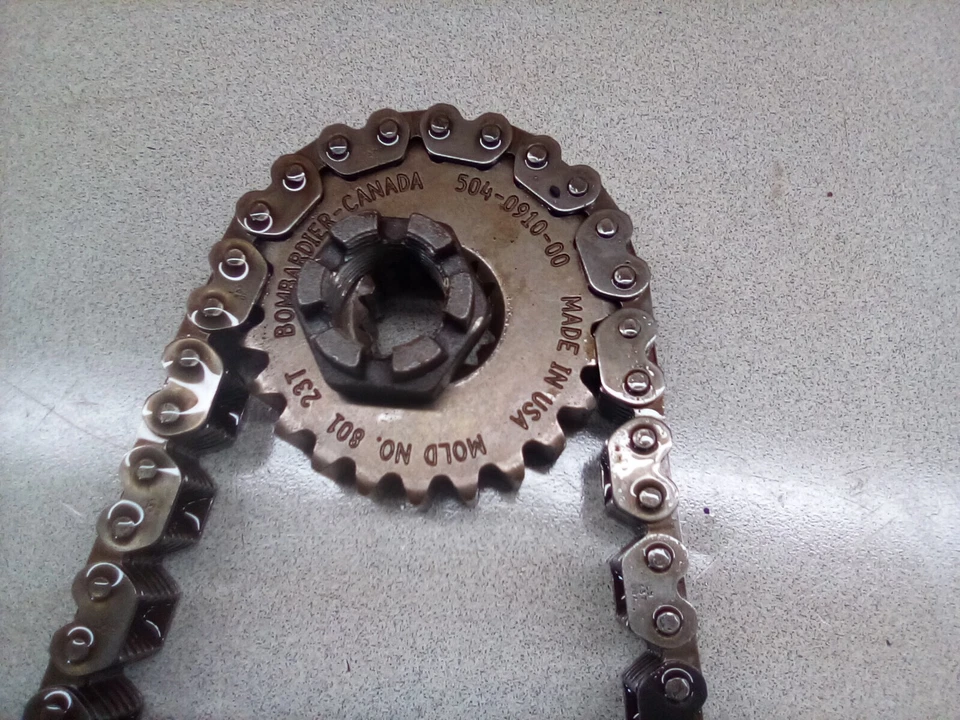 Ski-Doo Legend 500 ss GT 74p 2004 cadena de transmisión 23/43 piñones parte superior inferior Foto 3 de 4