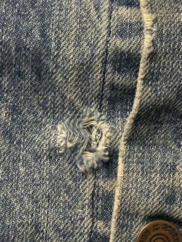 Vintage 70s 80s Western Sears Roebucks & Co Denim Jean Jacket Small Viking Crest - Picture 13 of 24