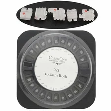 10Set Dental Orthodontic Class One Ceramic Brackets Brace Mini Roth 022 345 Hook