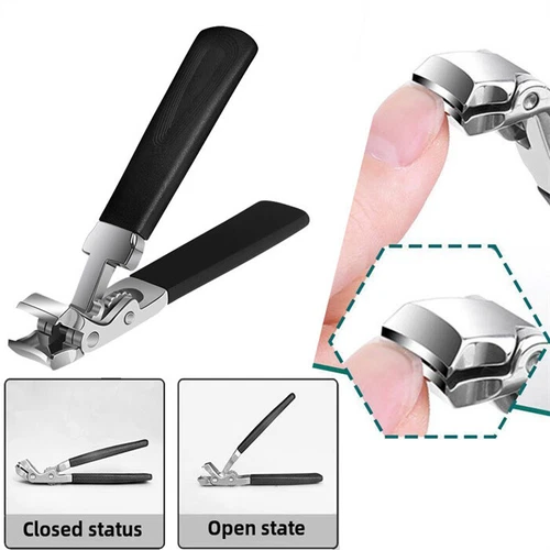 Tagliaunghie Punta Extra Large per Unghie Spesse Resistente Inox Professionale - Foto 8 di 11