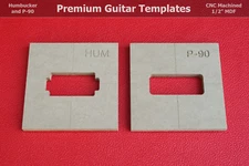 Humbucker and P-90 Pickup Router Template Combo Pack PAF CNC 1/2" MDF 0.5"