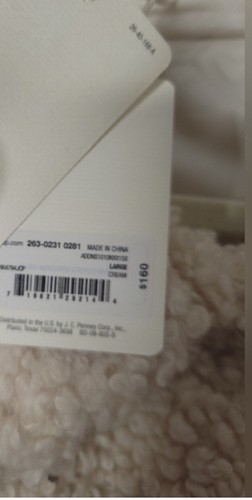 a.n.a Midweight Reversible Sherpa Jacket, Women's Size L, Ivory NEW MSRP $160 - Picture 6 of 8