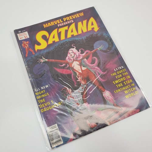 Marvel Preview Satana #7 1976 1st appearance Rocket Raccoon Ungraded