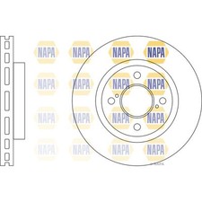 2x Brake Discs Vented For Suzuki Baleno 1.2 Napa Front 5531152R50 55311M69P10