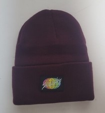 SLUNKS Beanie Knit Cuff Hat Winter Warm Slouchy Solid - Burgundy - Men Women